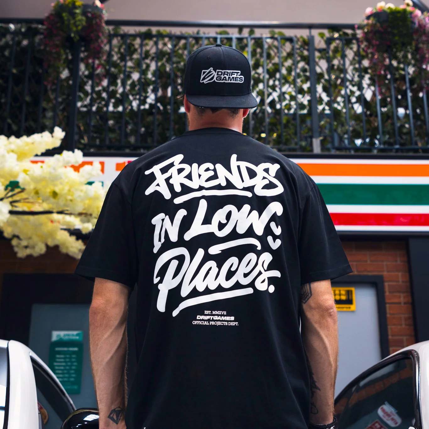Friends in Low Places Black Tee - Image 3