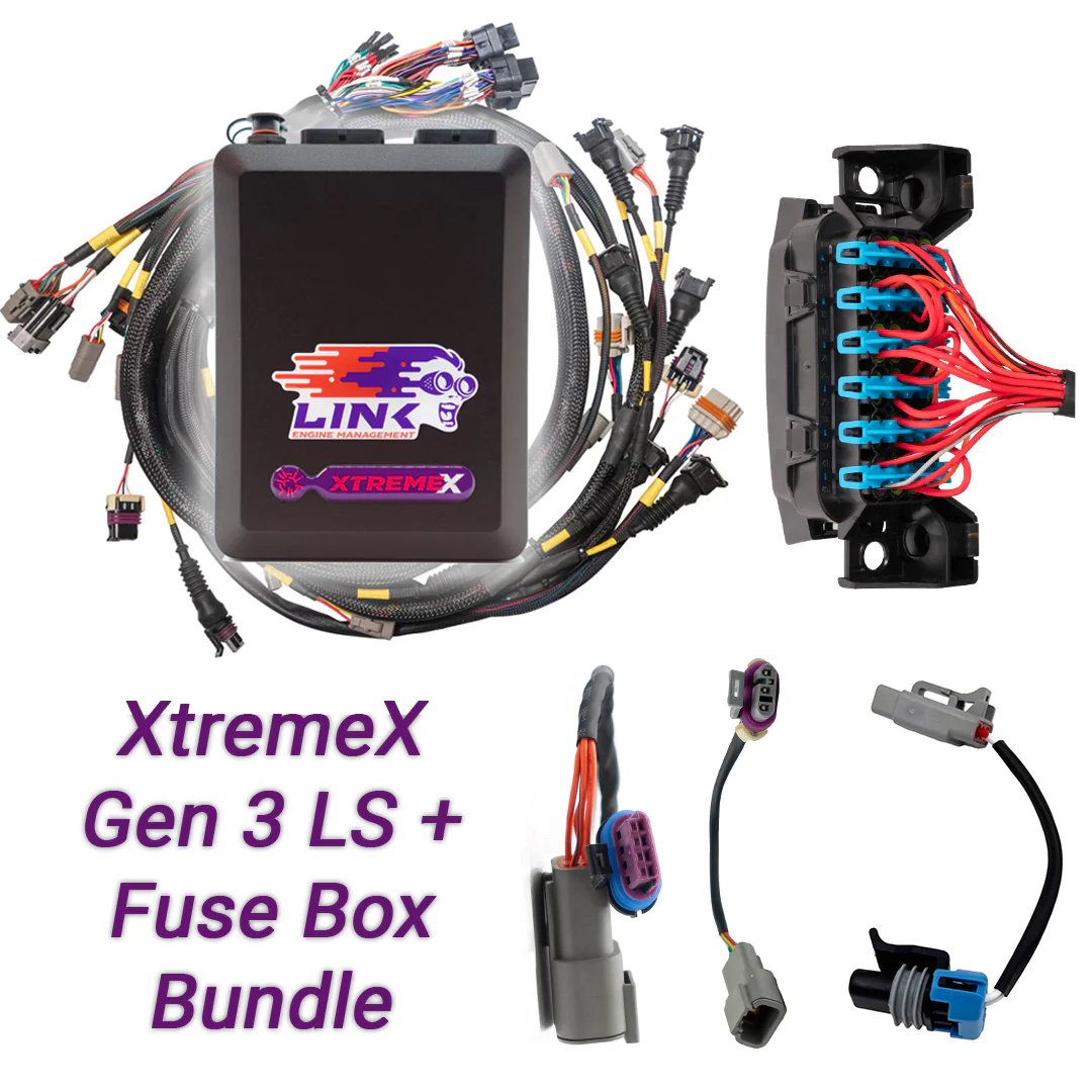 Link ECU Gen3 LS Drive-By-Wire Bundle: G4X XtremeX ECU + LS Engine Harness + Fuse Box bundle