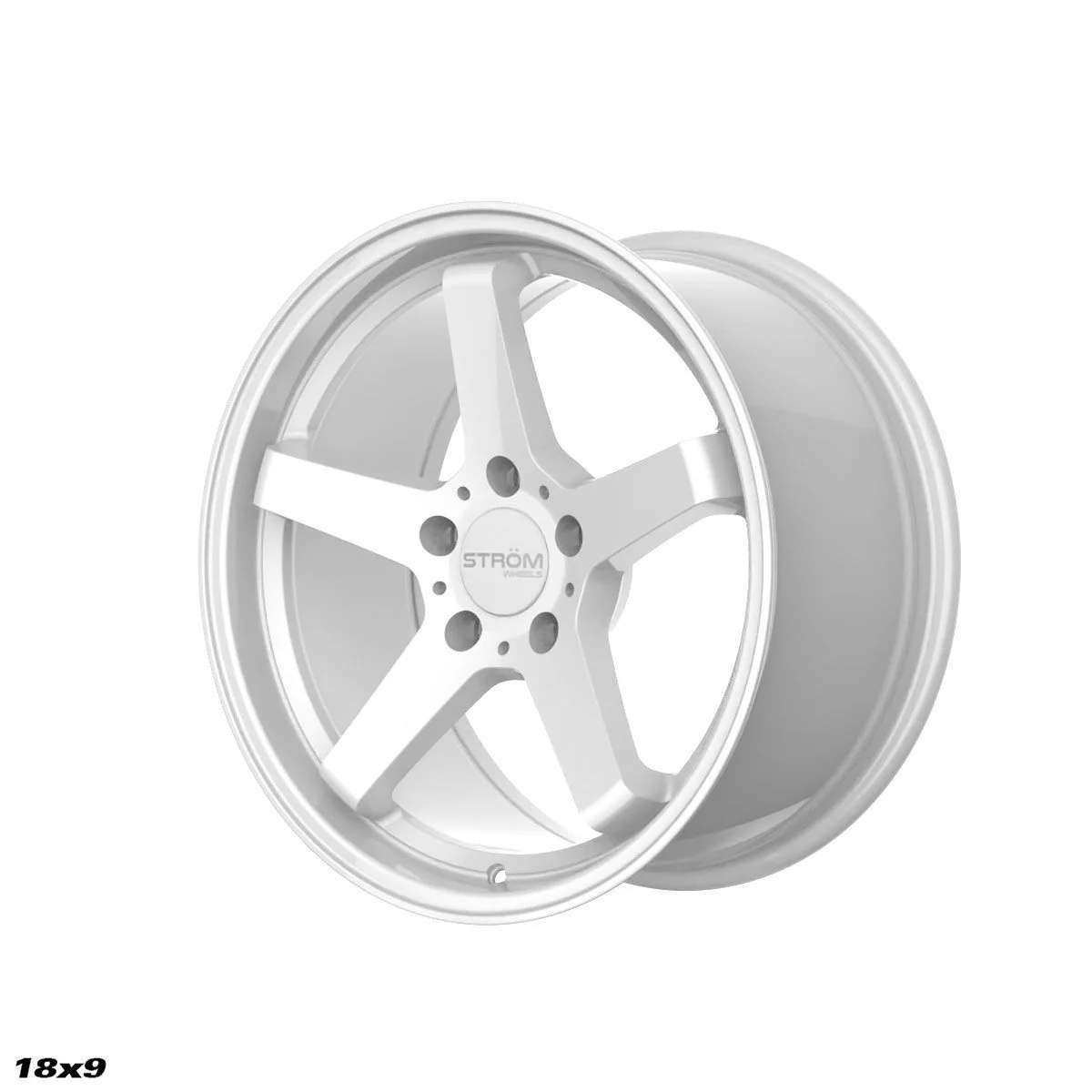 STROM DS-35 Full Gloss White 18x9 5x120 ET30