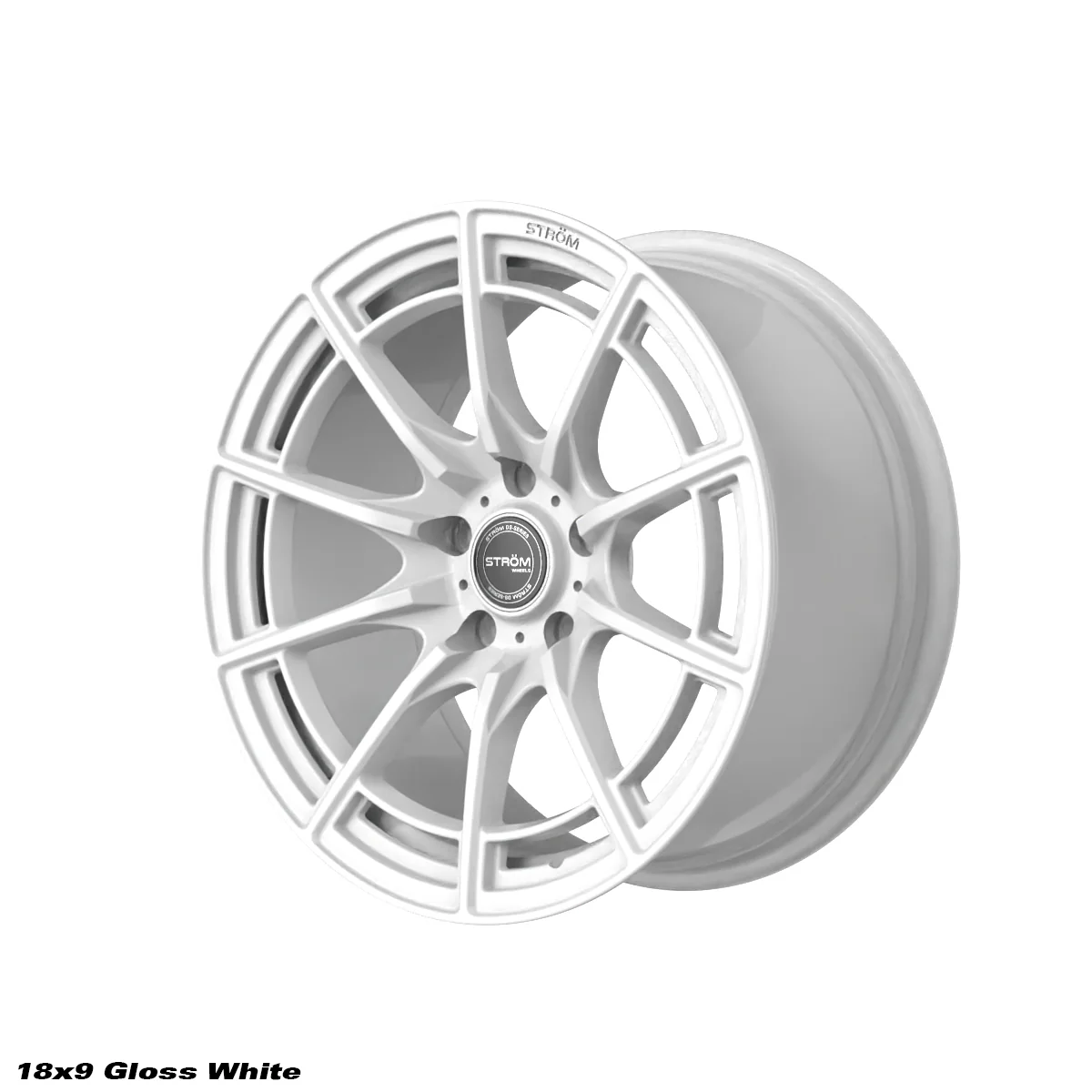 STROM DS-F55 Full Gloss White 18x9 5x120 ET28